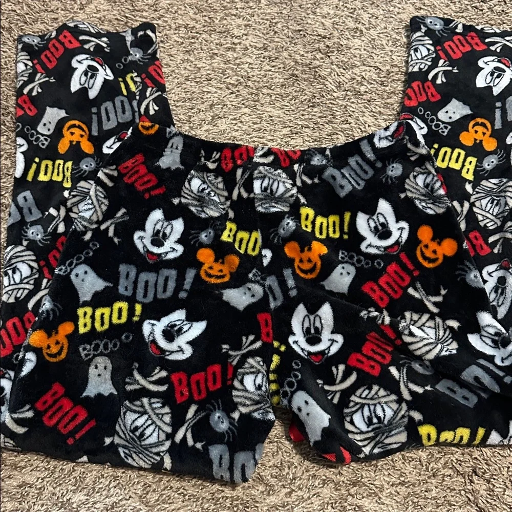 Disney Black plush fleece  Halloween drawstring pajama pants 5 - Picture 4 of 4